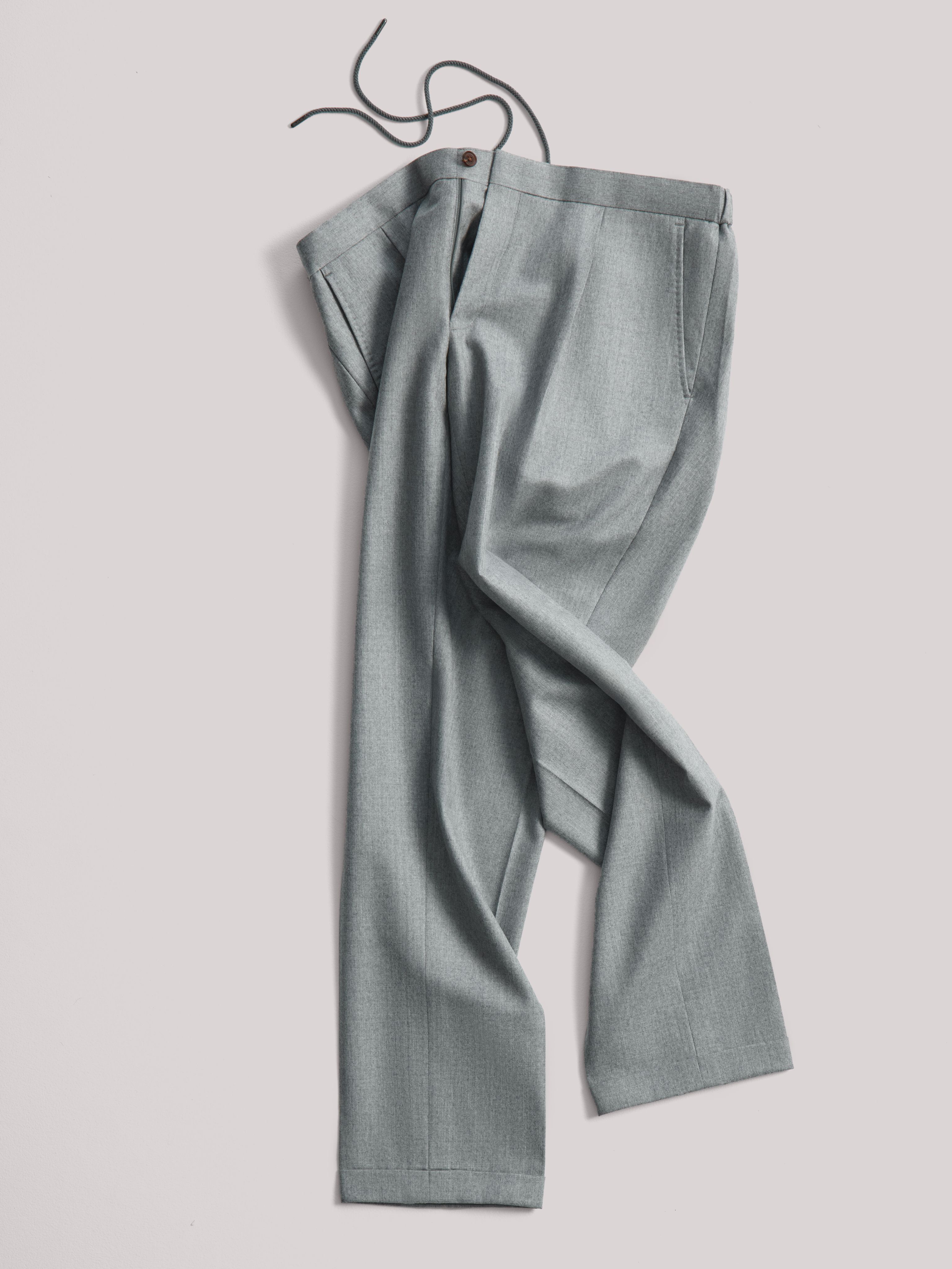 Пиджак сафари и кэжуал брюки из фланелей